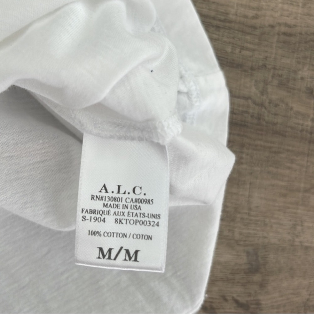 ALC White Puff Sleeve Ruffled Blouse - Picture 4 of 6